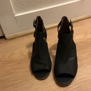 Lucky brand cutout booties - size 9 - never worn